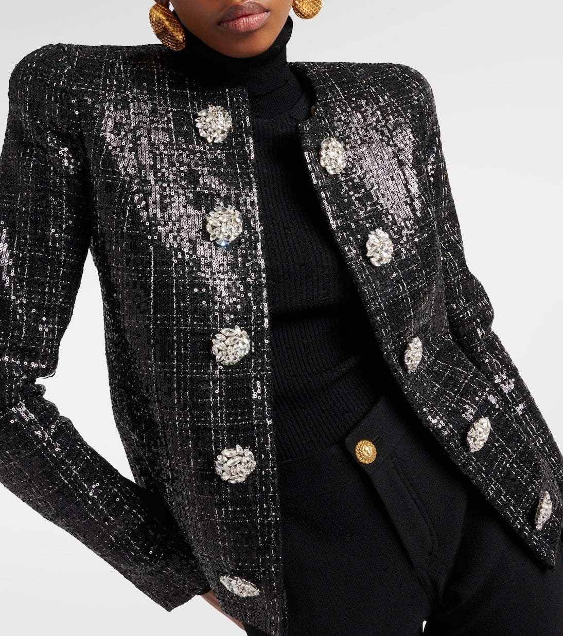 Balmain - Payetli tüvit ceket