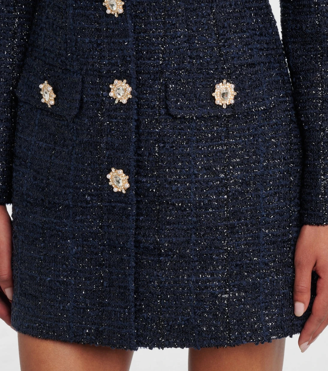Self-Portrait - Bouclé minidress