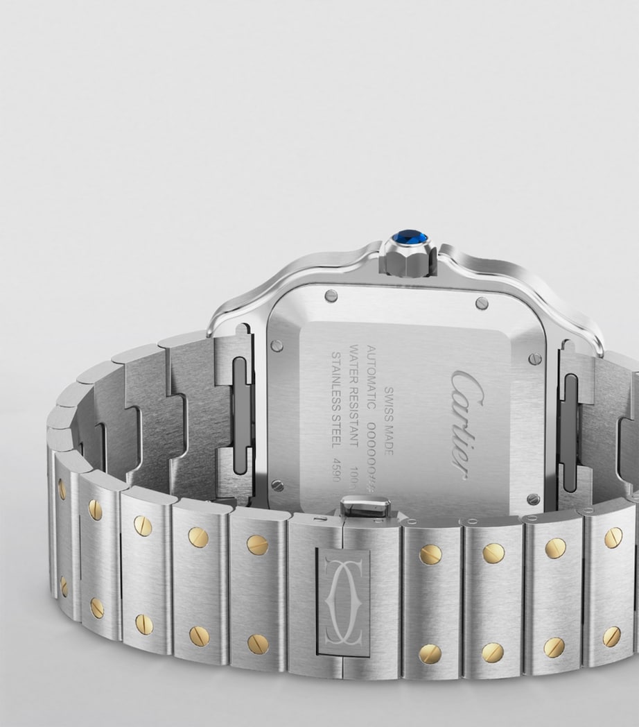 Yellow Gold and Stainless Steel Santos de Cartier Watch 39.8mm