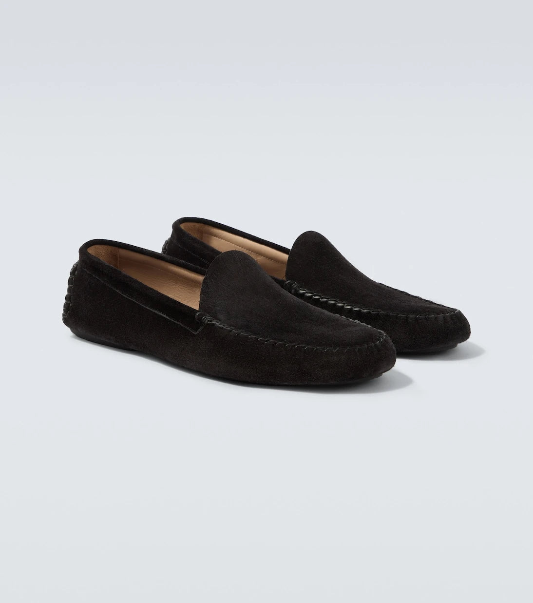 The Row - Lucca suede slip-on shoes