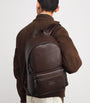 Leather Logo Backpack