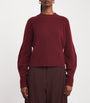 Max Mara Red Cashmere-Blend Sweater