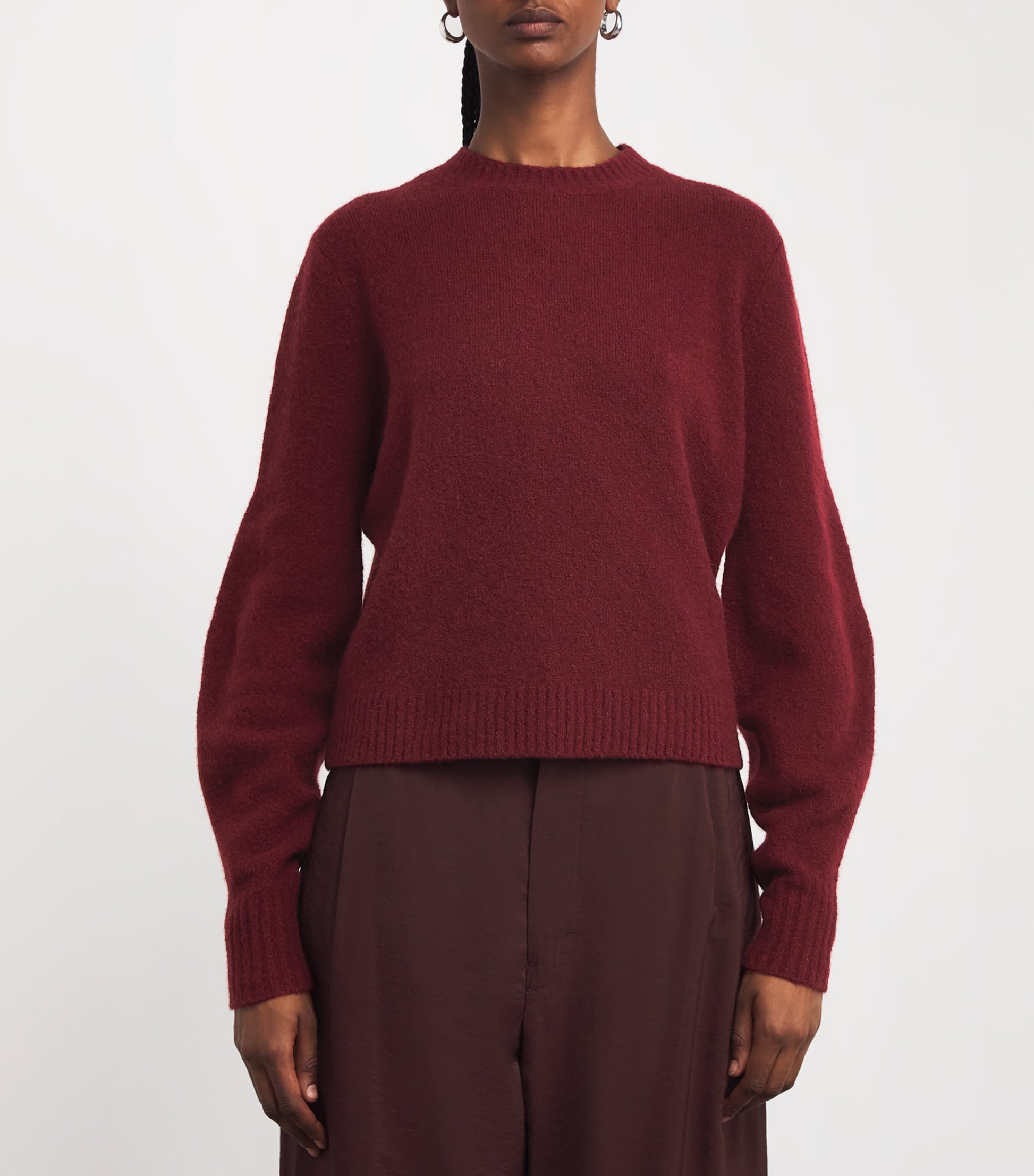 Max Mara Red Cashmere-Blend Sweater