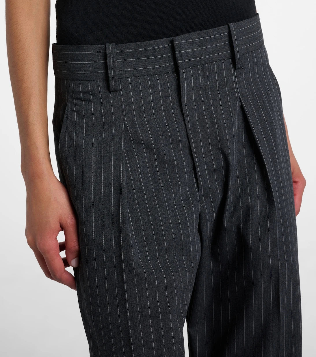 Isabel Marant - Pinstriped wool-blend straight pants