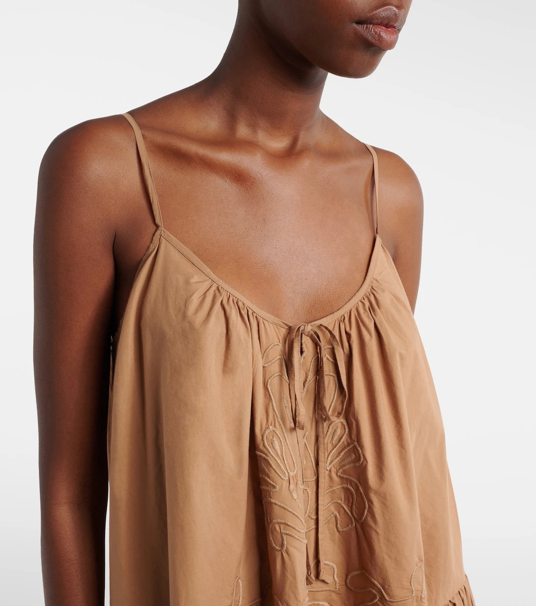 Juliet Dunn - Embroidered cotton minidress