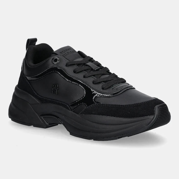 Кожени маратонки Tommy Hilfiger TH CHUNKY RUNNER PATENT