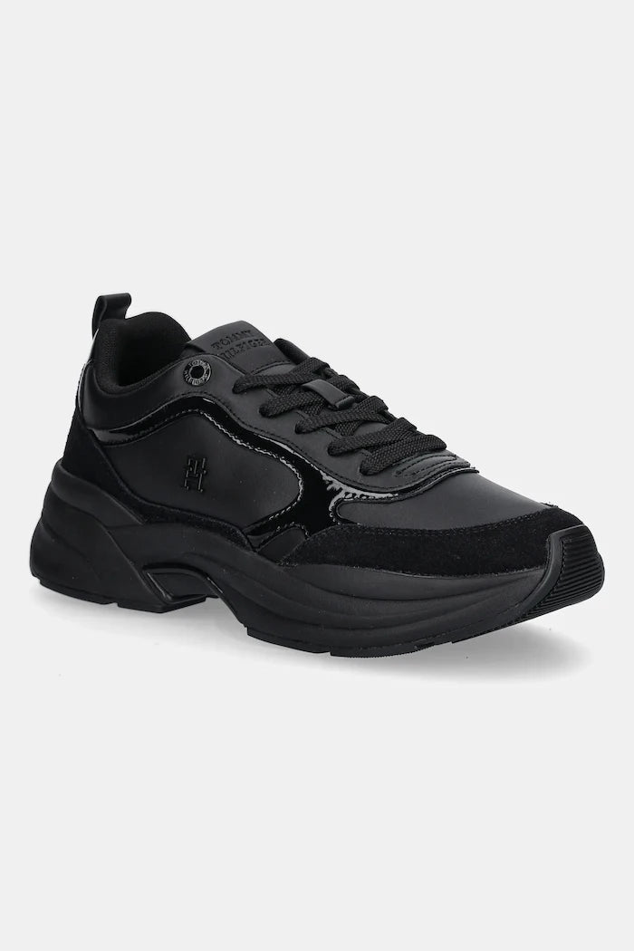 Кожени маратонки Tommy Hilfiger TH CHUNKY RUNNER PATENT