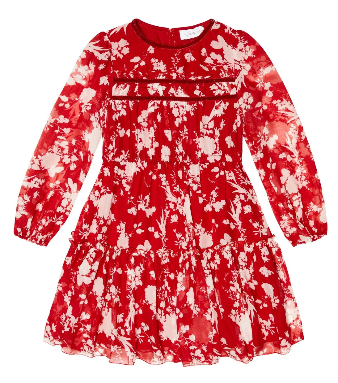 Monnalisa - Floral printed georgette dress