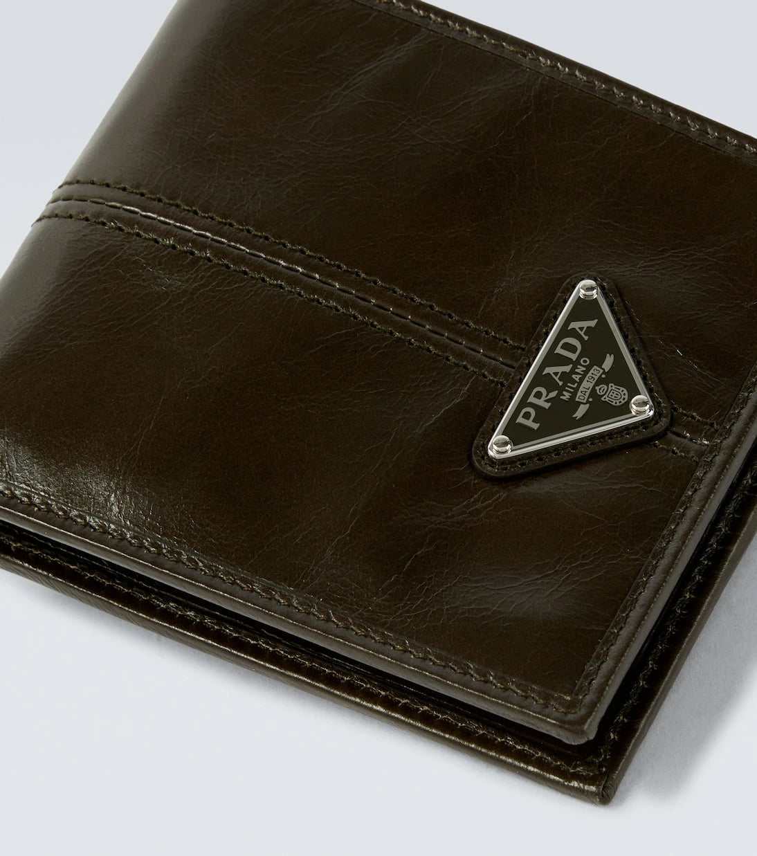 Prada - Leather bifold wallet