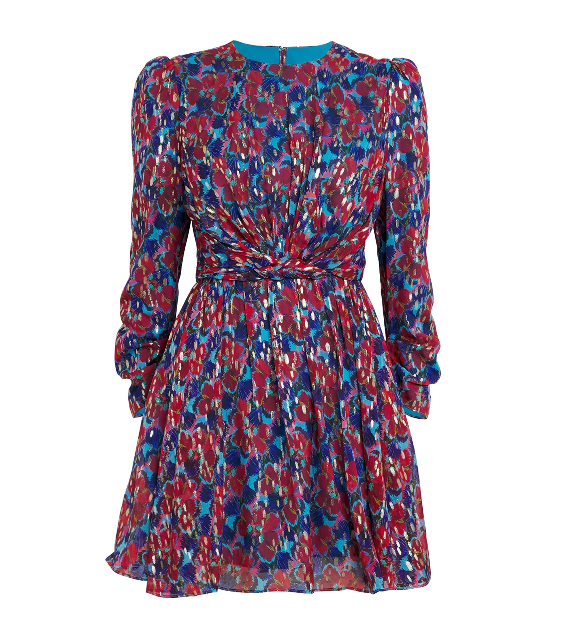 Saloni Silk-Blend Blythe Mini Dress
