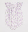 Pima Cotton Lilac Love Bodysuit (9 Months)