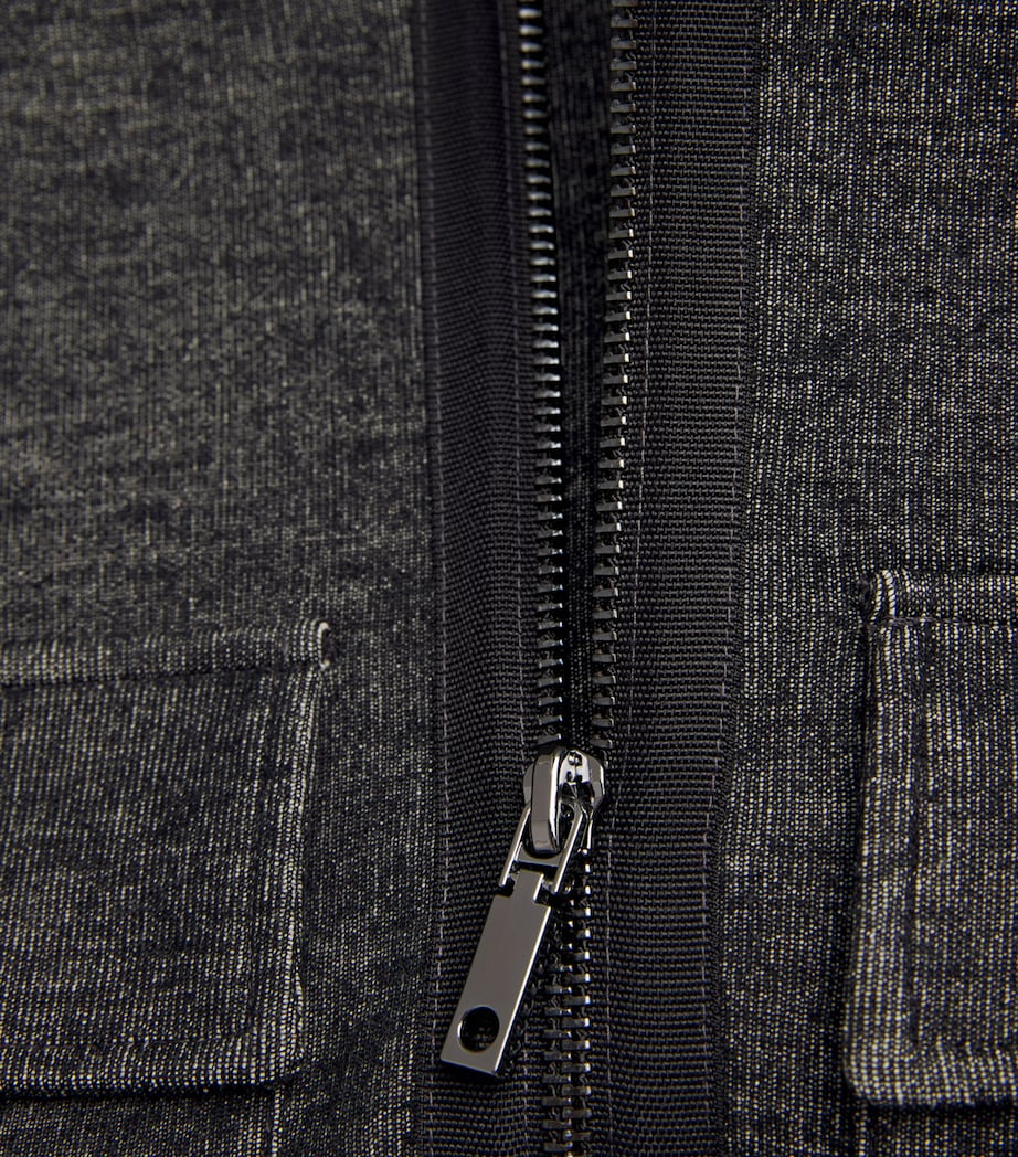 MAX&Co. Grey Cotton-Blend Bomber Jacket