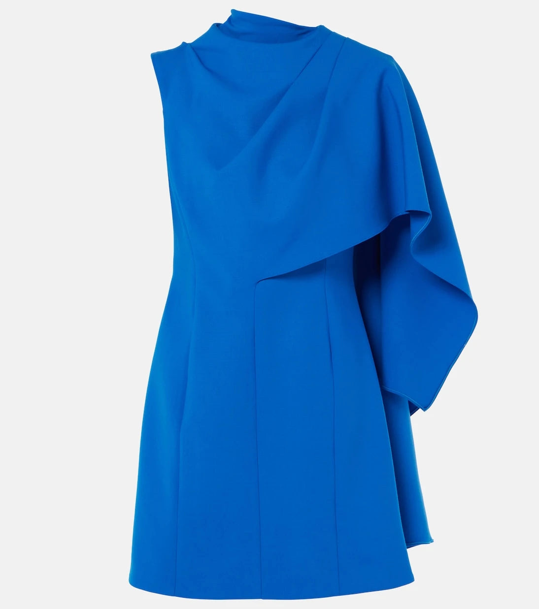 Oscar de la Renta - Caped wool-blend minidress