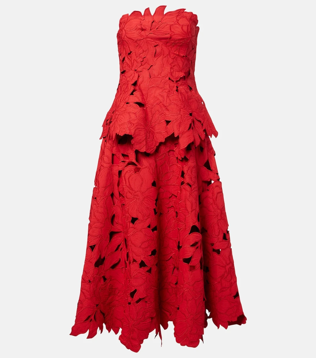 Simkhai - Audrey peplum lace midi dress