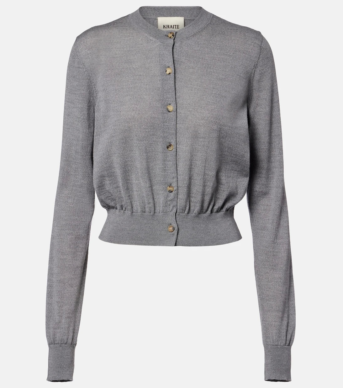 Khaite - Tansy cropped wool and cashmere cardigan
