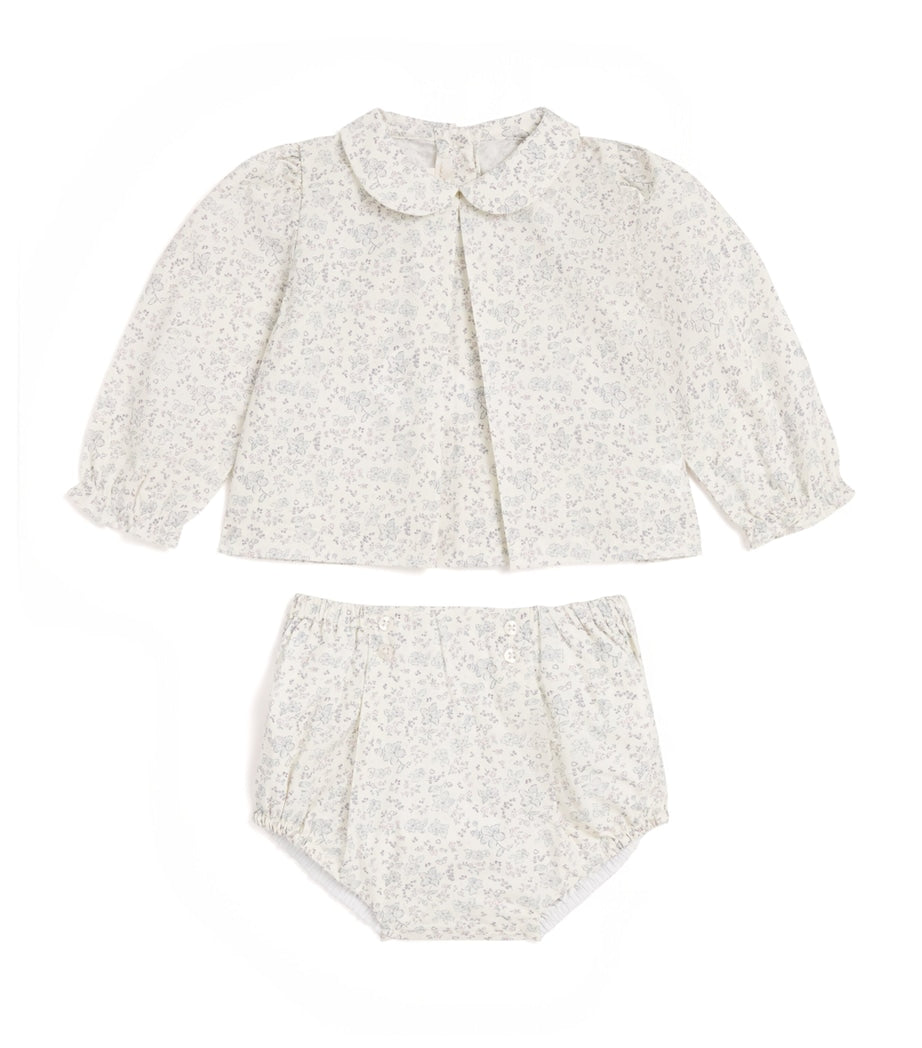 Marie-Chantal Cotton Athena Bonnie Blouse and Bloomers Set (3-18 Months)