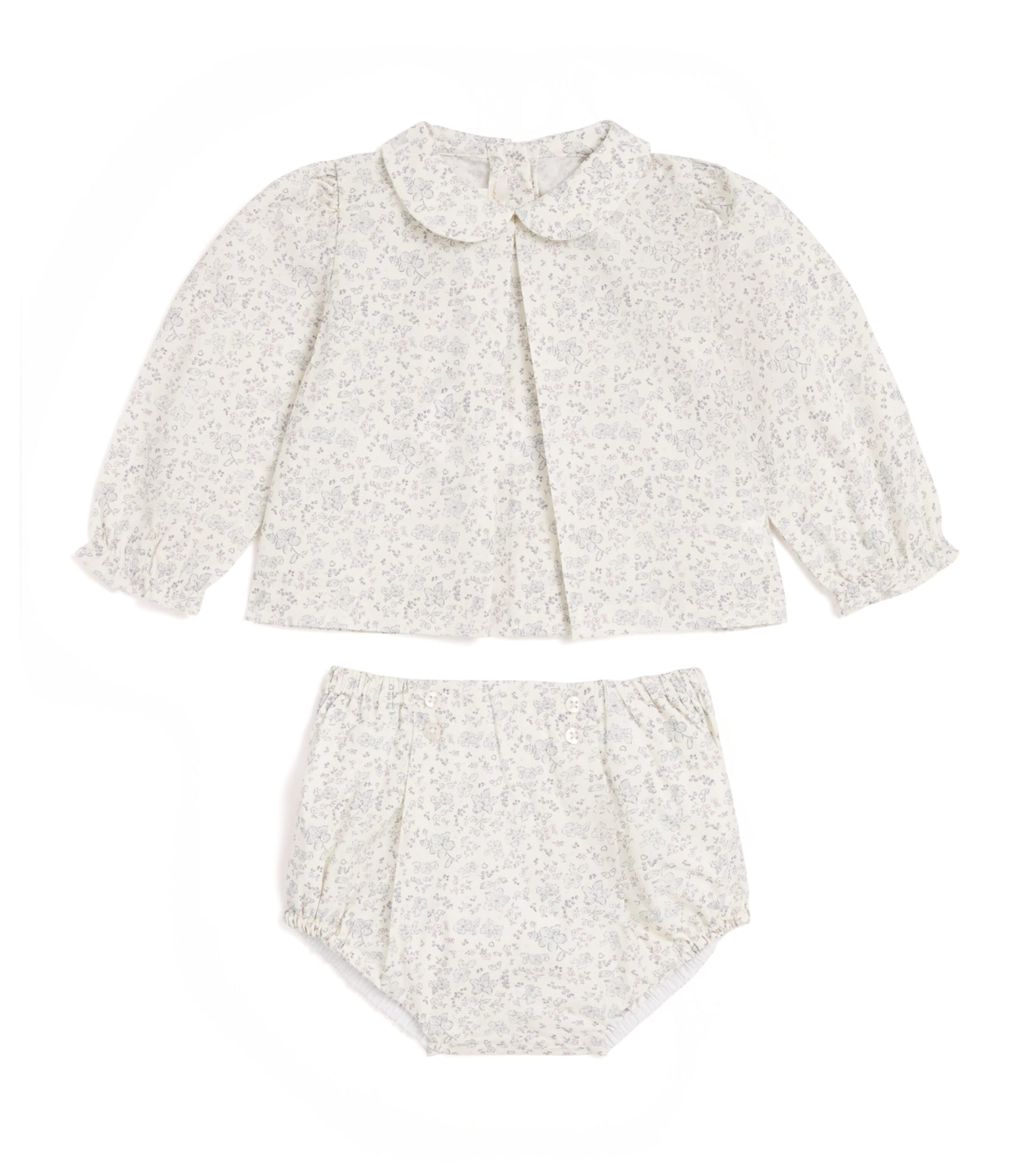 Marie-Chantal Cotton Athena Bonnie Blouse and Bloomers Set (3-18 Months)