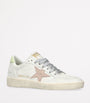 White Leather Ballstar Sneakers