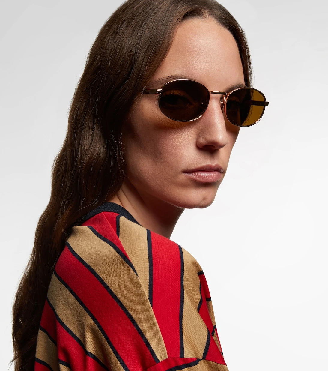 Prada - Iconic Plaque round sunglasses