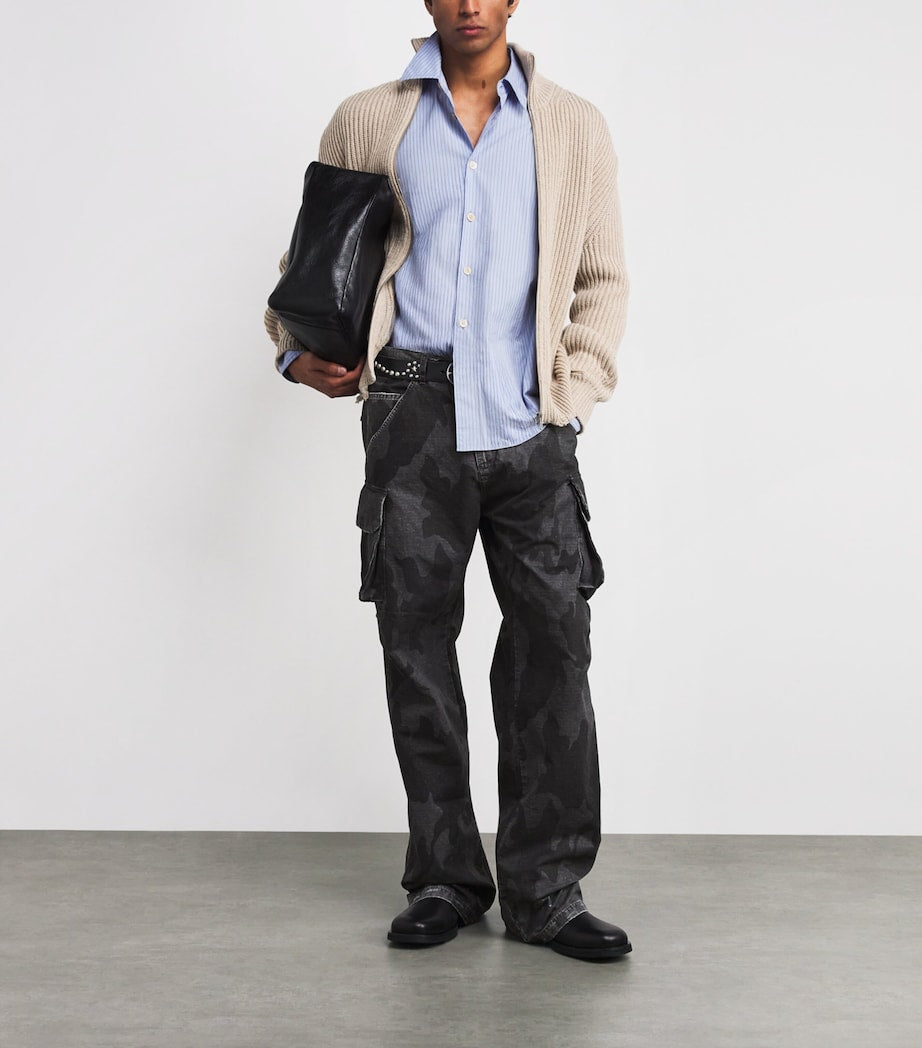 424 Cotton Ripstop Camouflage Print Cargo Trousers