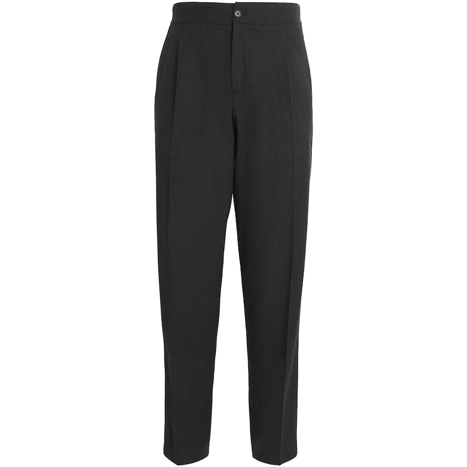 Isaia Wool-Blend Pleated Trousers