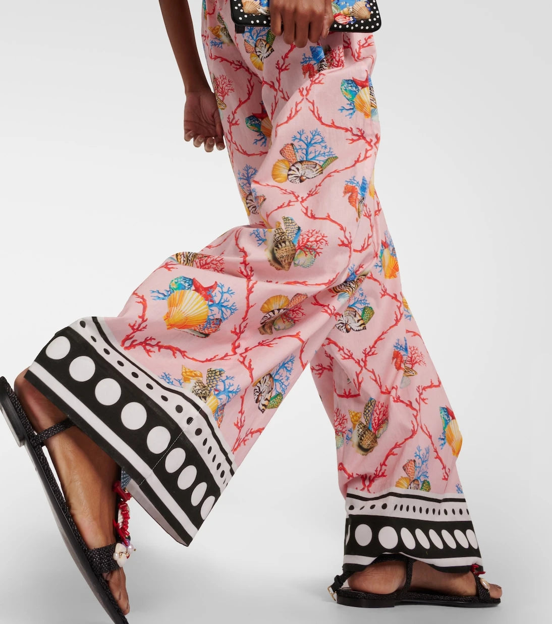 Dolce&Gabbana - Capri printed cotton palazzo pants
