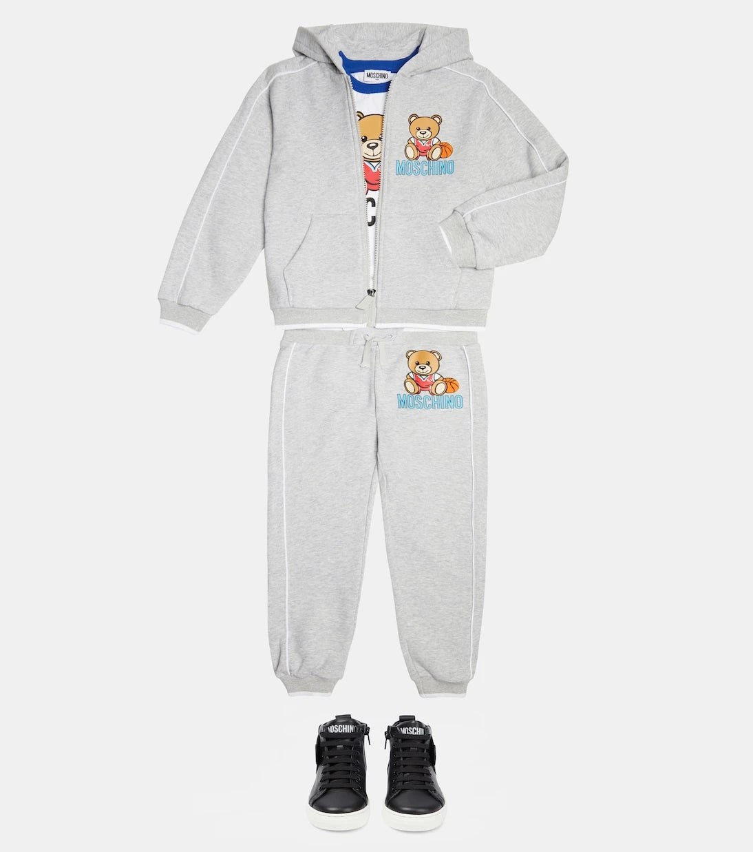 Moschino Kids - Leather sneakers