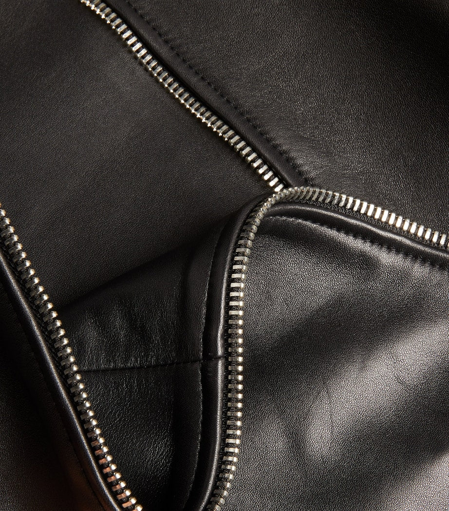 Claudie Pierlot Black Leather Jacket