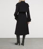 Burberry Black Gabardine Fitzrovia Long Trench Coat