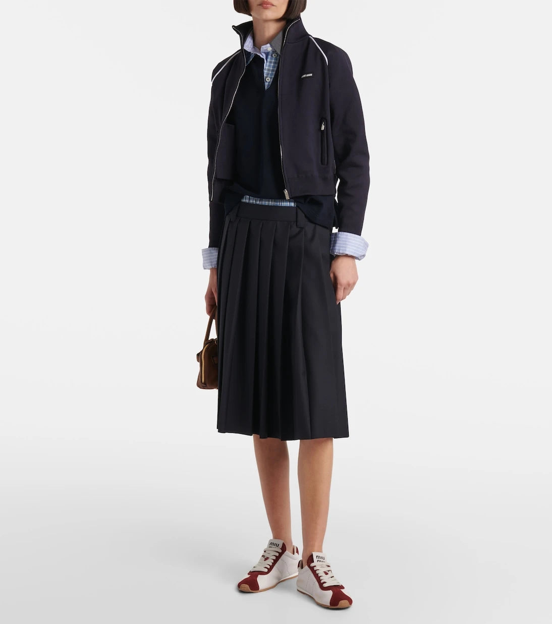 Miu Miu - Logo zip-up sweatshirt