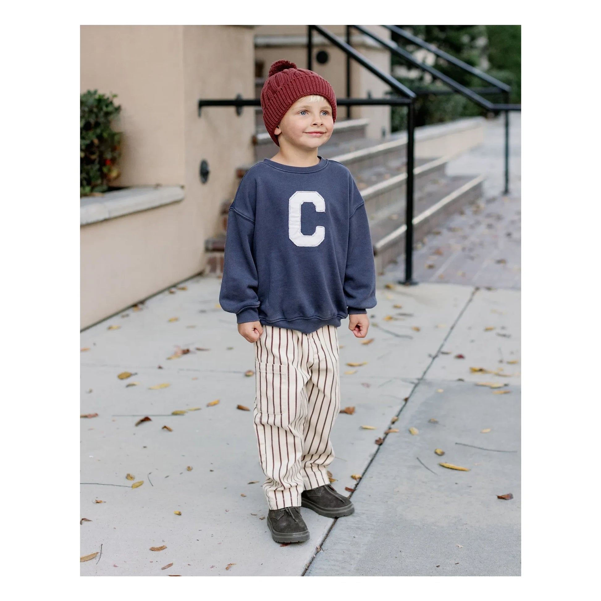 Rylee + Cru - Cargo Pants Stripes | Ecru
