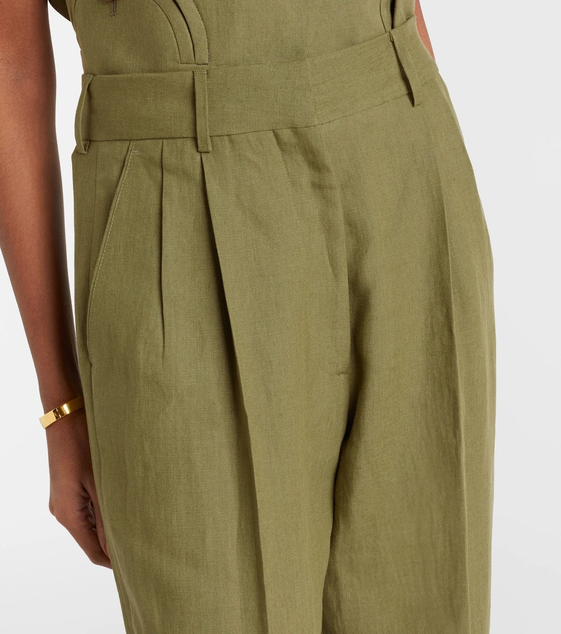 Blazé Milano - Midday Sun linen wide-leg pants