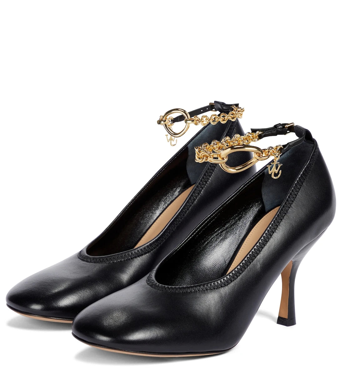 JW Anderson - Embellished leather pumps