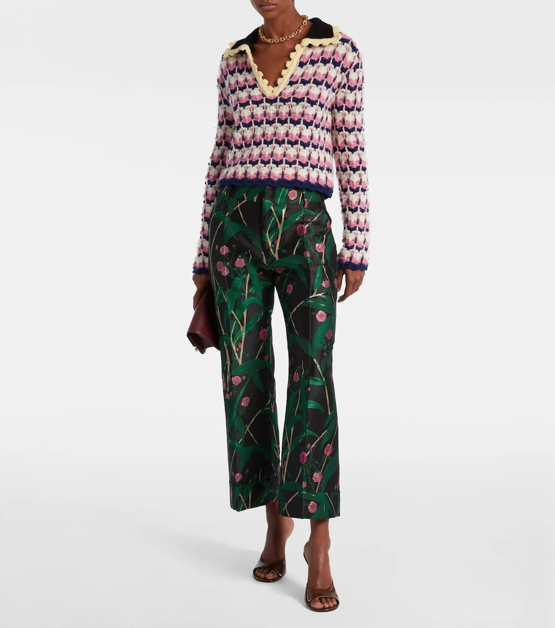 La DoubleJ - Picket wool-blend polo sweater