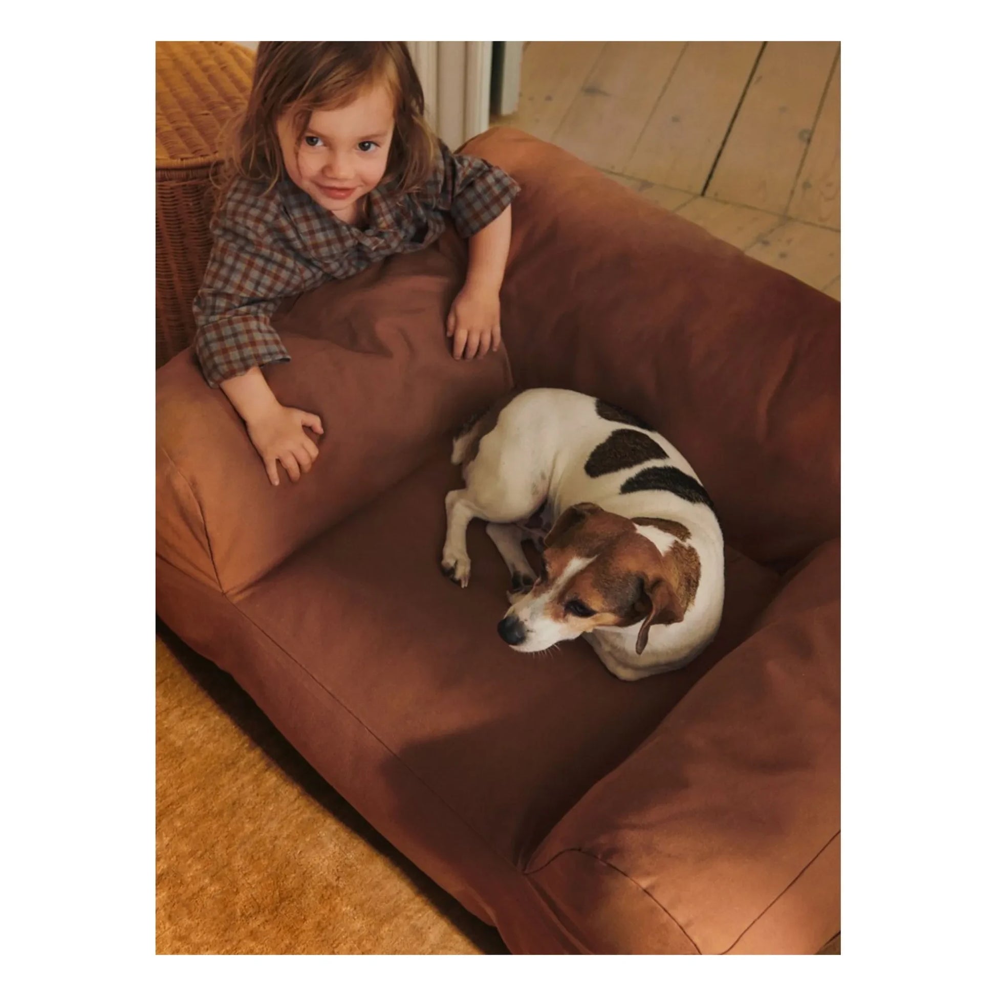 Ferm Living Kids - Billow pouffe | Ochre