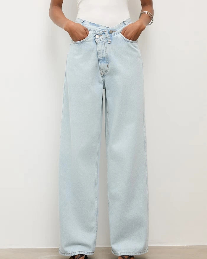 Answear.LAB wide leg kadın jean