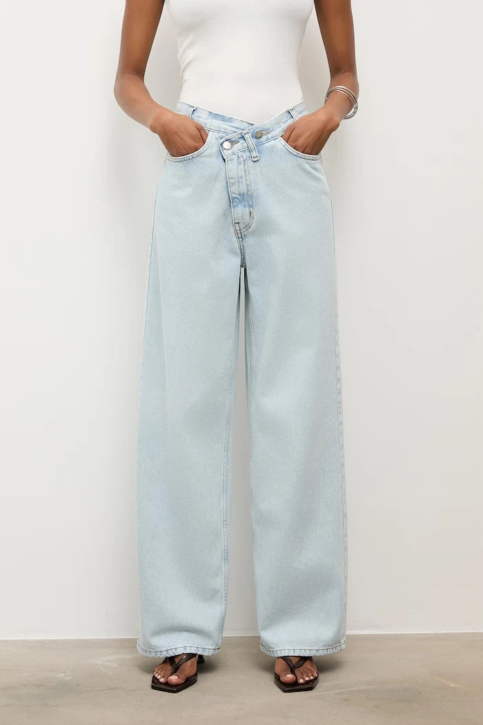 Answear.LAB wide leg kadın jean