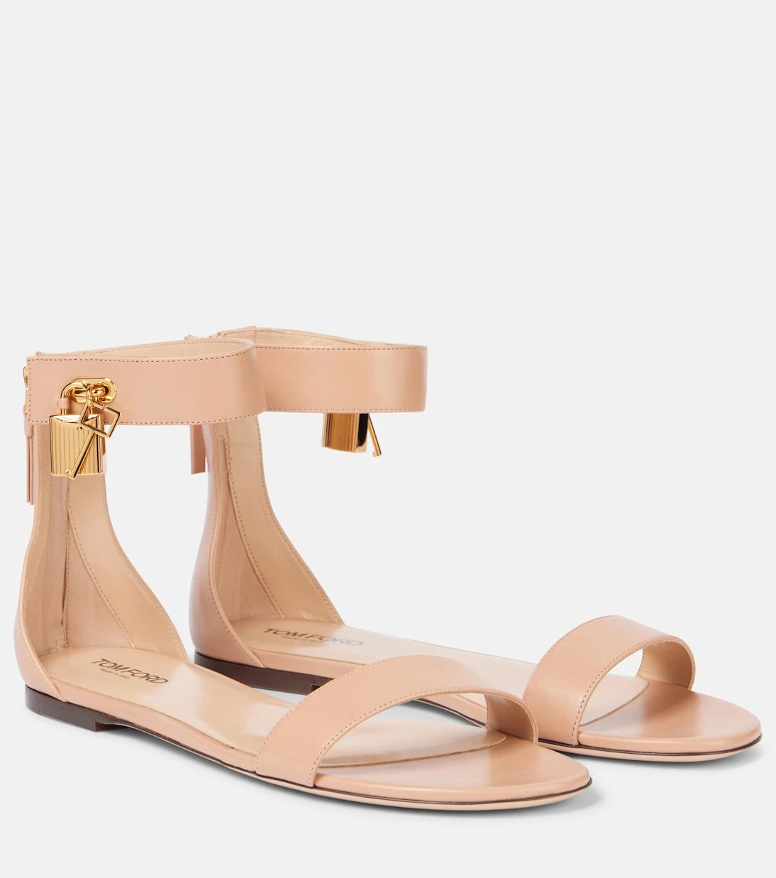 Tom Ford - Padlock leather sandals