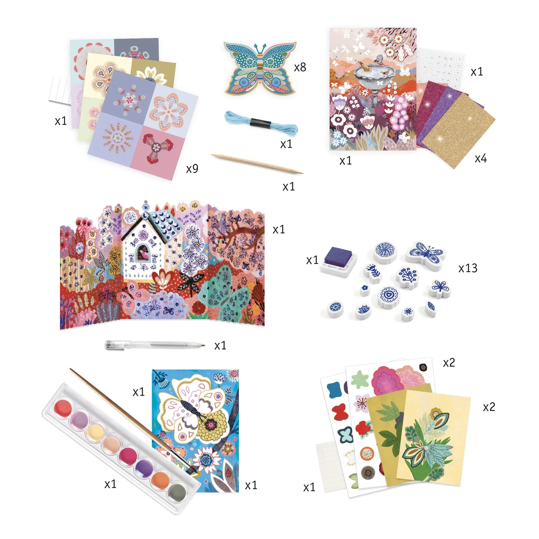 Djeco - Flower Garden Multi-Activity Kit