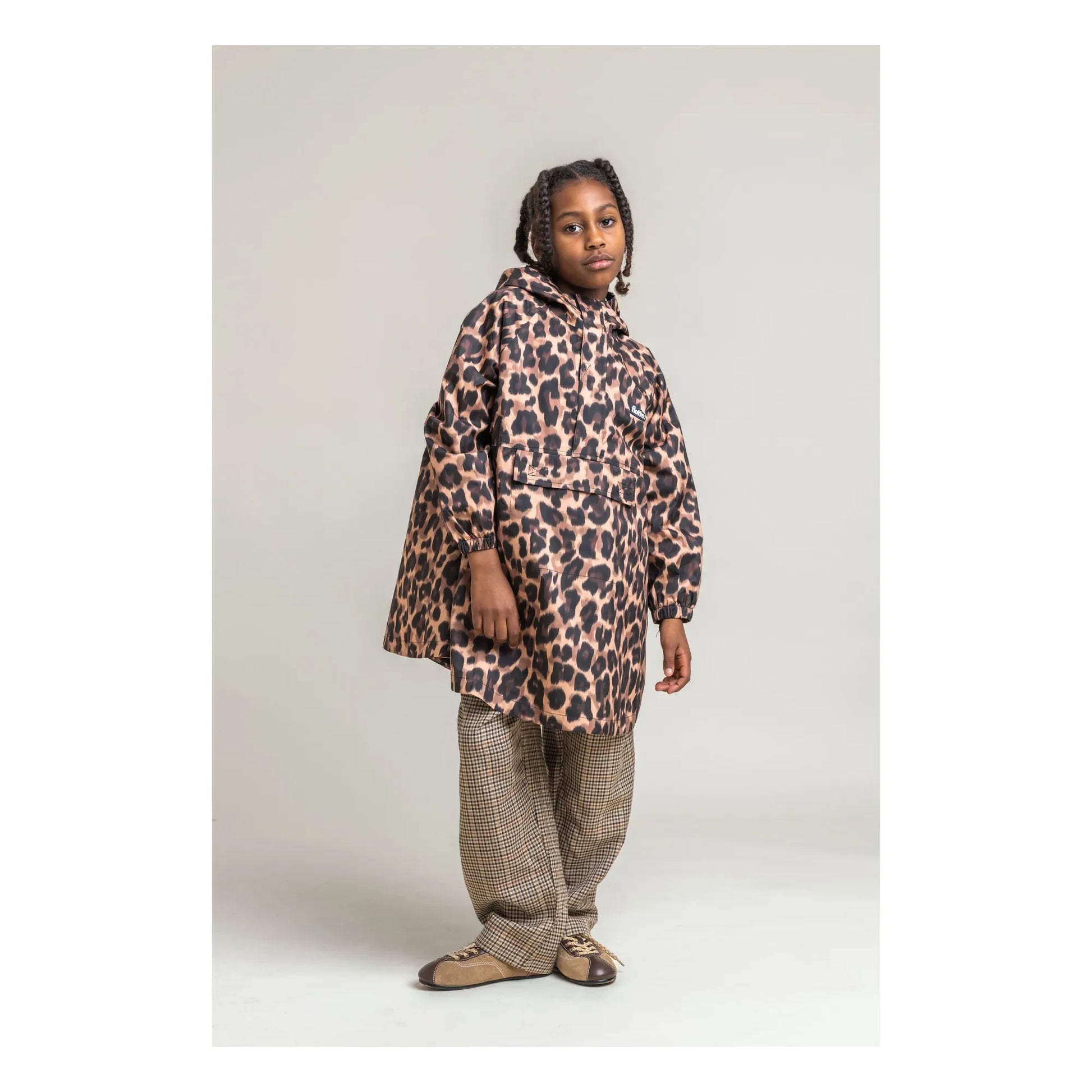 Flotte - Gabrielito Leopard Waterproof Cape Recycled fibers | Brown