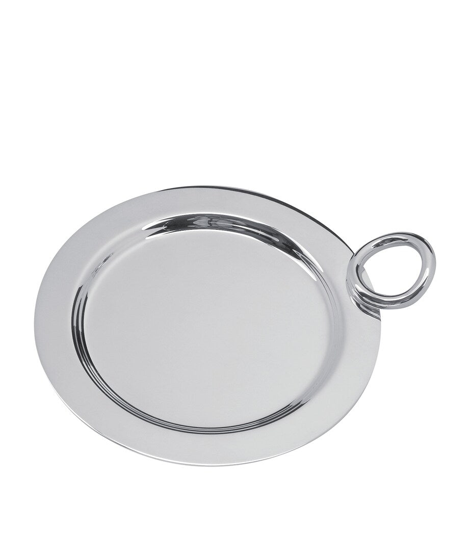 Silver-Plated Vertigo Bottle Coaster (14cm)