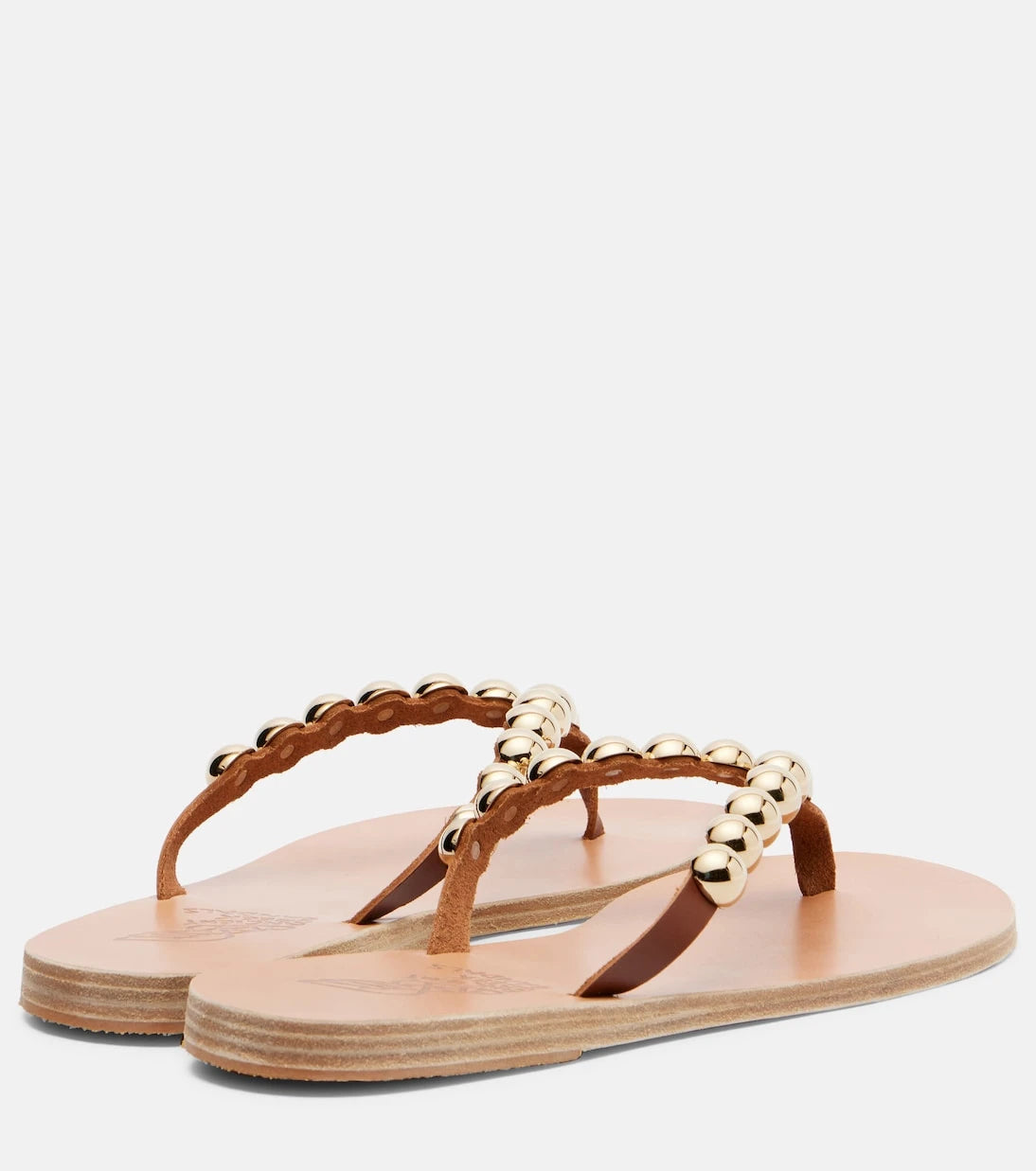 Ancient Greek Sandals - Endoxi studded leather thong sandals
