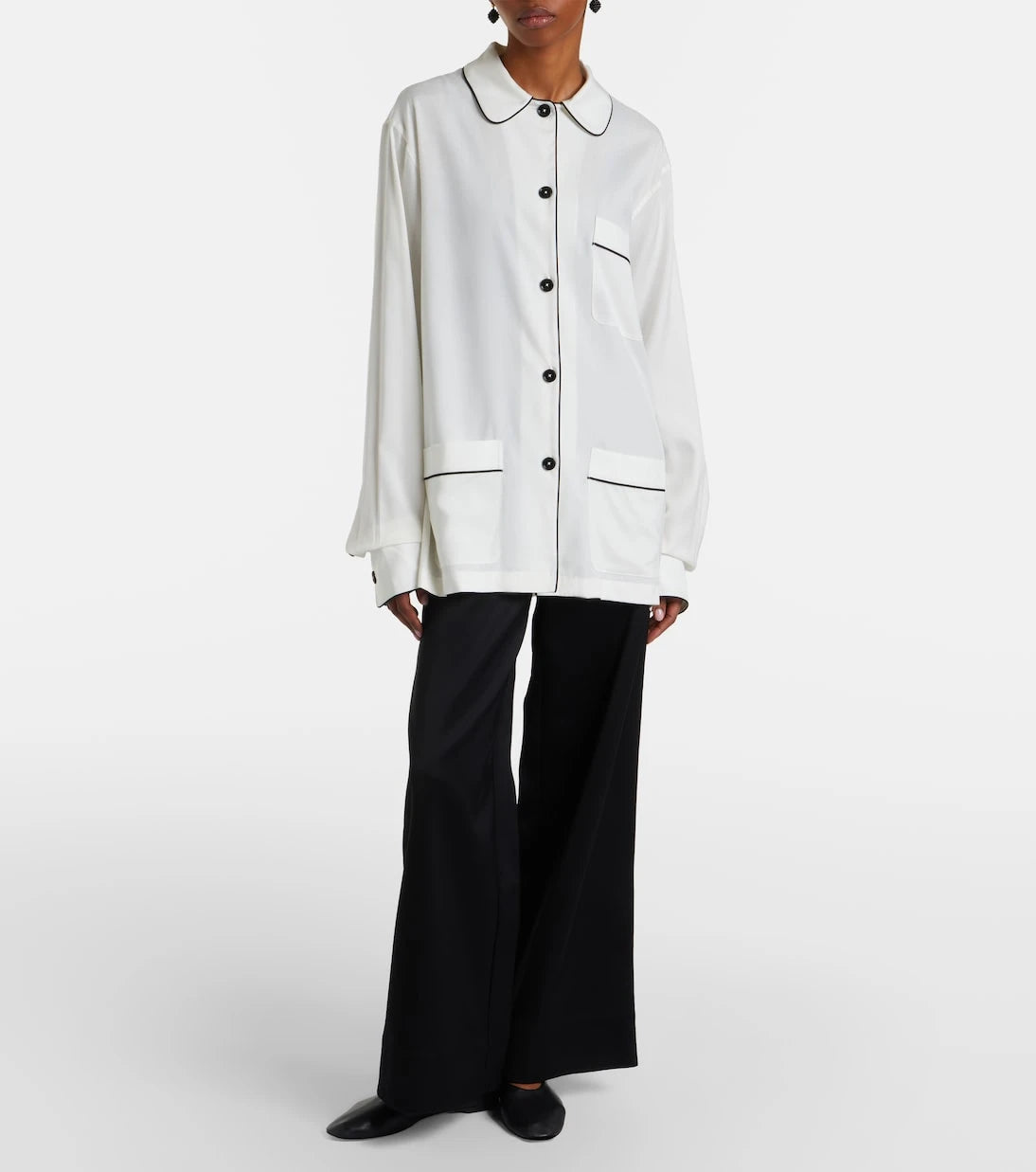 Toteme - Oversized silk shirt