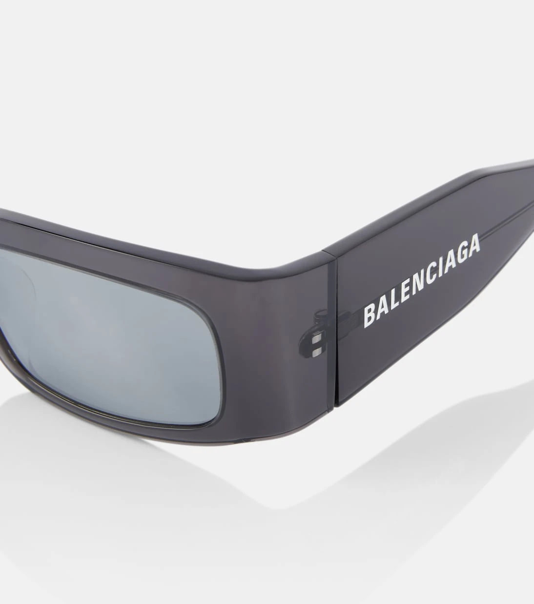Balenciaga - نظارة شمسية مستطيلة بشعار