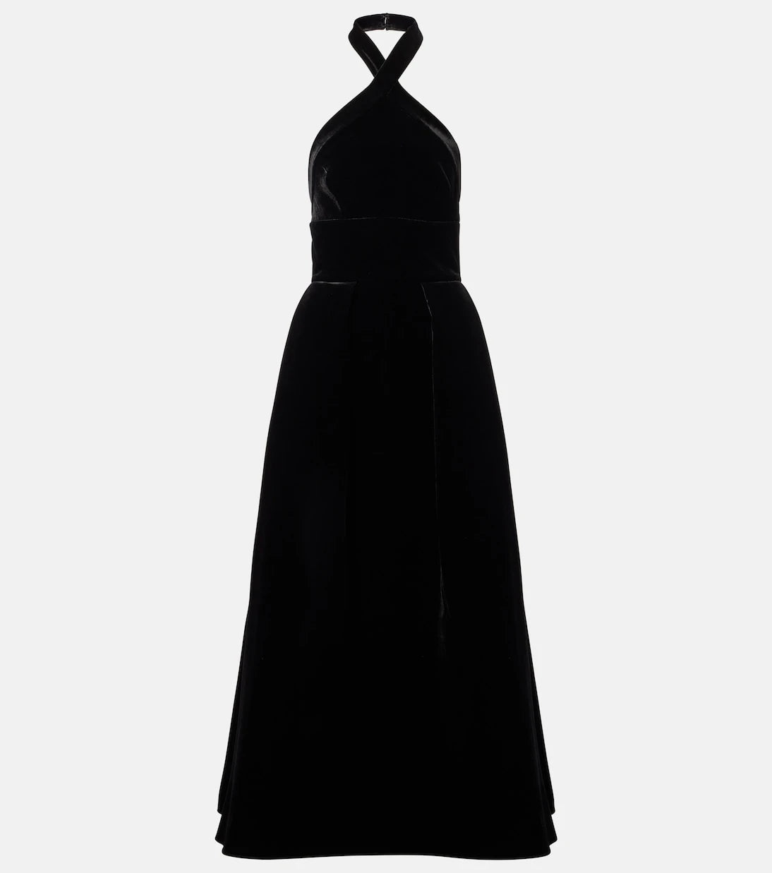 Elie Saab - Halterneck velvet gown