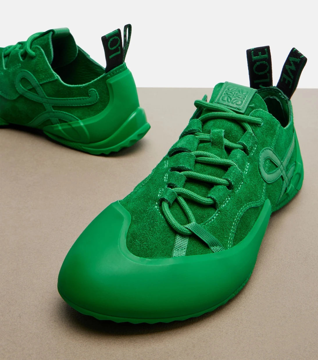 Loewe - Grip suede sneakers