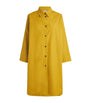 Yellow Cotton Midi Shirt Dress