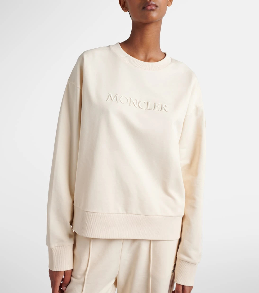 Moncler - Logo cotton jersey sweatshirt