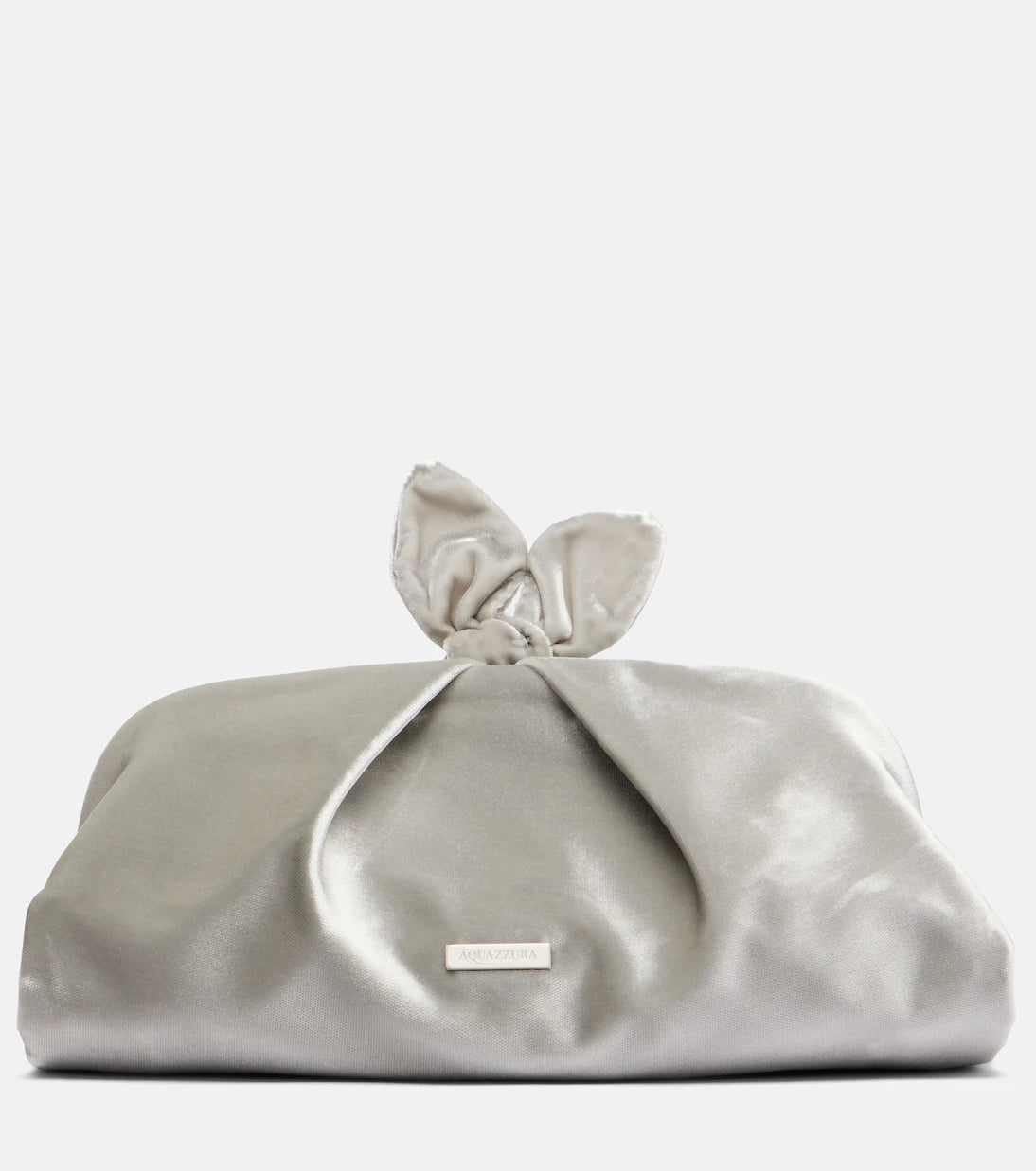Aquazzura - Bow Tie velvet clutch