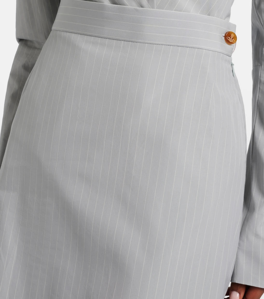Vivienne Westwood - Pinstripe cotton miniskirt